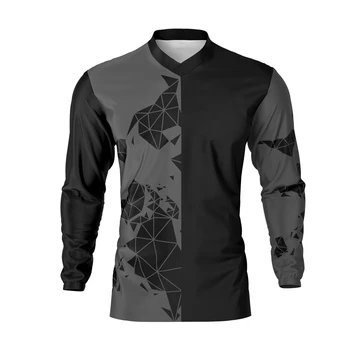 OEM ODM High Quality Custom Motocross Jersey For Men and Women Long Sleeve 3D Sublimation Sports Motorbike Racing Apparel