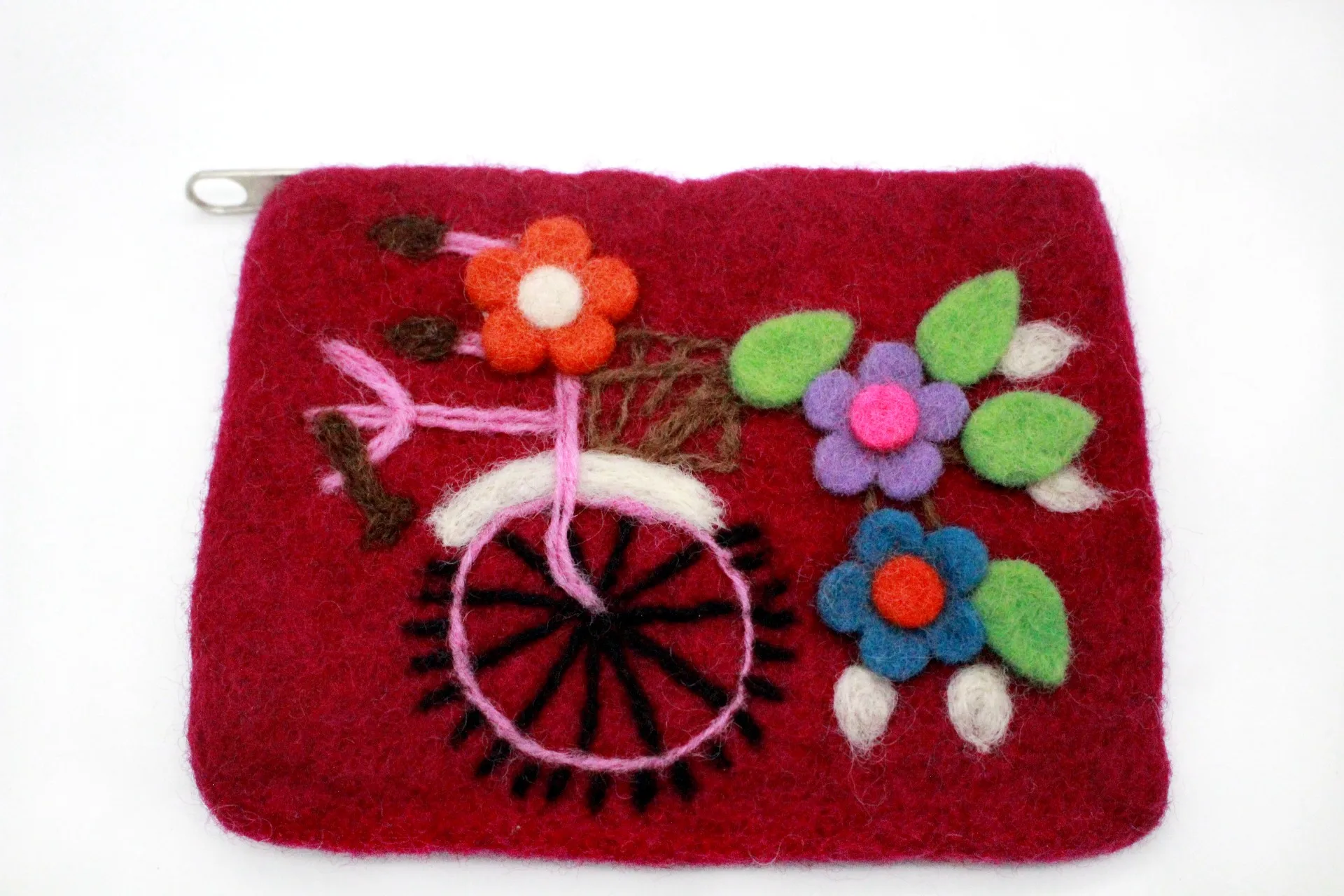 Стильный кошелек из фетра бордового цвета-женская сумка-кошелек для монет-Повседневный Кошелек-экологичный ручной кошелек-привлекательный