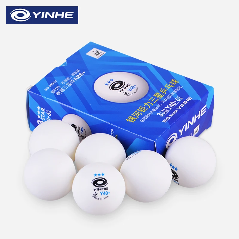 Оптовая продажа Yinhe Y40 + 3 звезды материал ABS профессиональные мячи для пинг-понга настольного