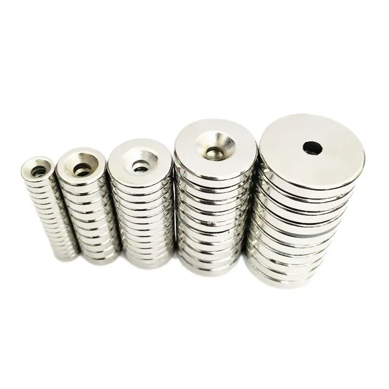 Details about  / Neodymium Disc Countersunk Hole Magnets With 10 Screws 1.26 Inch X 0.2 Strong