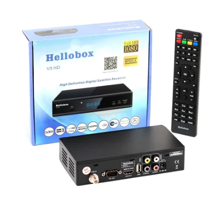 Спутниковый ресивер Hellobox V5 DVB S2 Full HD DVBS2 PowrVu Biss Поддержка 3G модем CCAM спутниковый ТВ-ресивер
