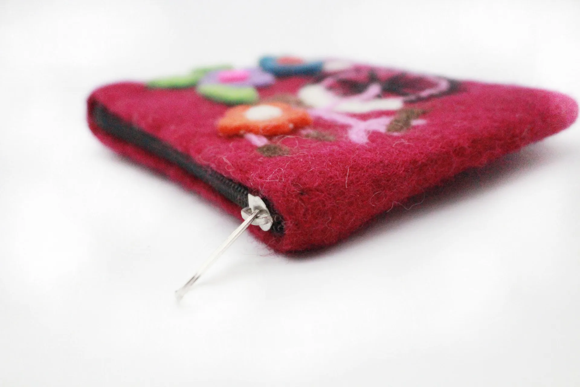 Стильный кошелек из фетра бордового цвета-женская сумка-кошелек для монет-Повседневный Кошелек-экологичный ручной кошелек-привлекательный