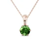 Ciondolo in Ottone Placcato Oro Rosa 18k - Peridoto