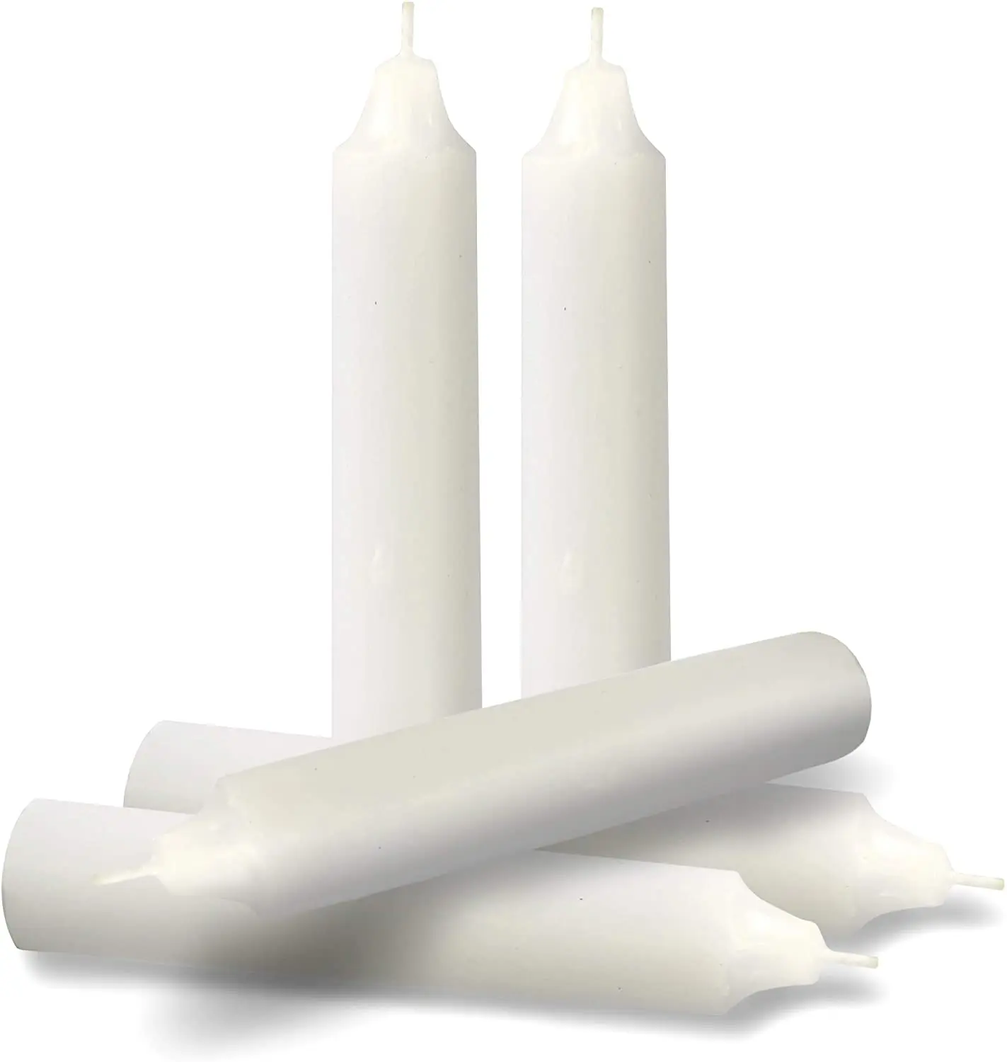 Horizon Household Candles 20 In Pack White Short Taper Candles Unscented Emergency Grocery 7318