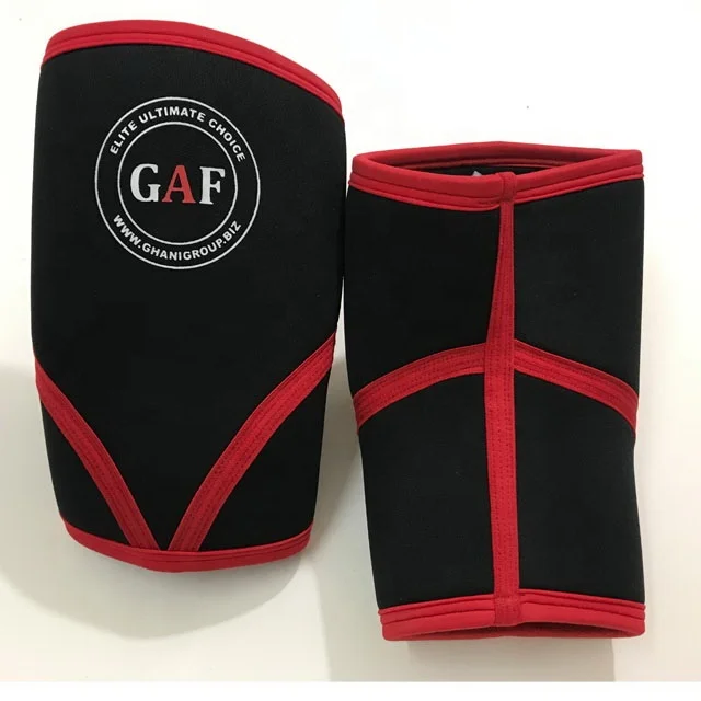 AQF Elbow Sleeves - 5mm & 7mm Neoprene Compression Support For Weightlifting Powerlifting Gym Strength Training Sold As A Pair Unisex For Men Women