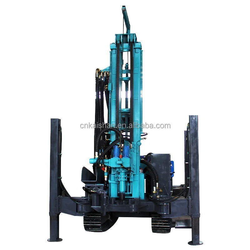 
 KW280 Mud & air Hydraulic 280m Depth Strong Rotation torque DTH used portable water well drilling