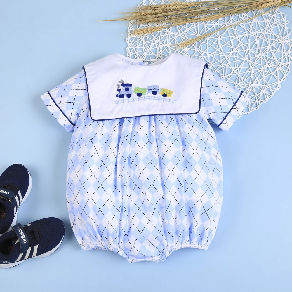 baby boy bubble romper