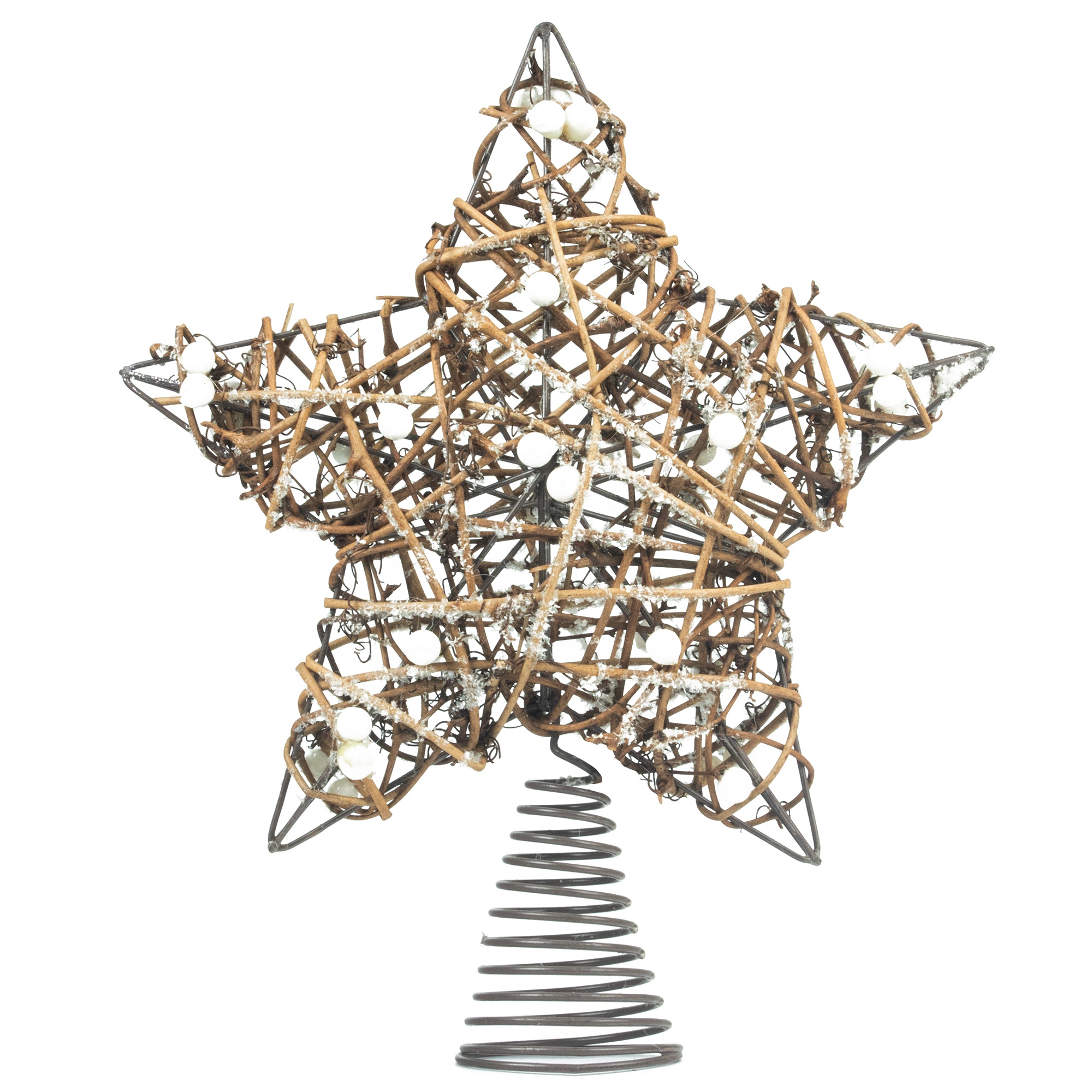 Christmas Tree Topper Topper Rattan Pointes De Sapin Christbaumspitze