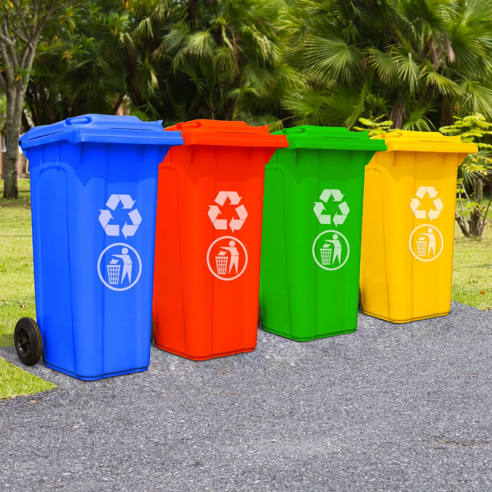 Wholesale Outdoor Trash Bin Storage Recycling Trash Bin Ready To Ship 