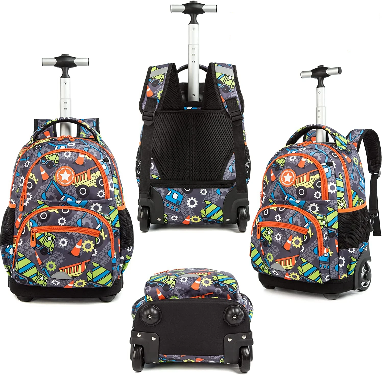 Mochila en para la escuela para niños, conjunto de ruedas