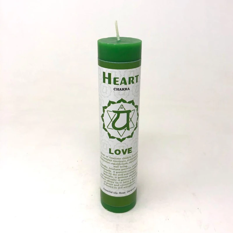 Rose & Geranium Fragrance Free Shipping Heart Chakra Candle for Love 