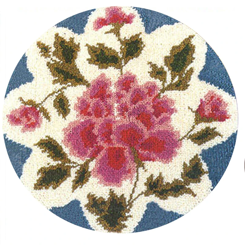 Latch Hook Rug Kits Carpet Embroidery Latch Hook Flowers Embroidery Cross Stitch Foamiran For Needlework Knooppakket Smyrna