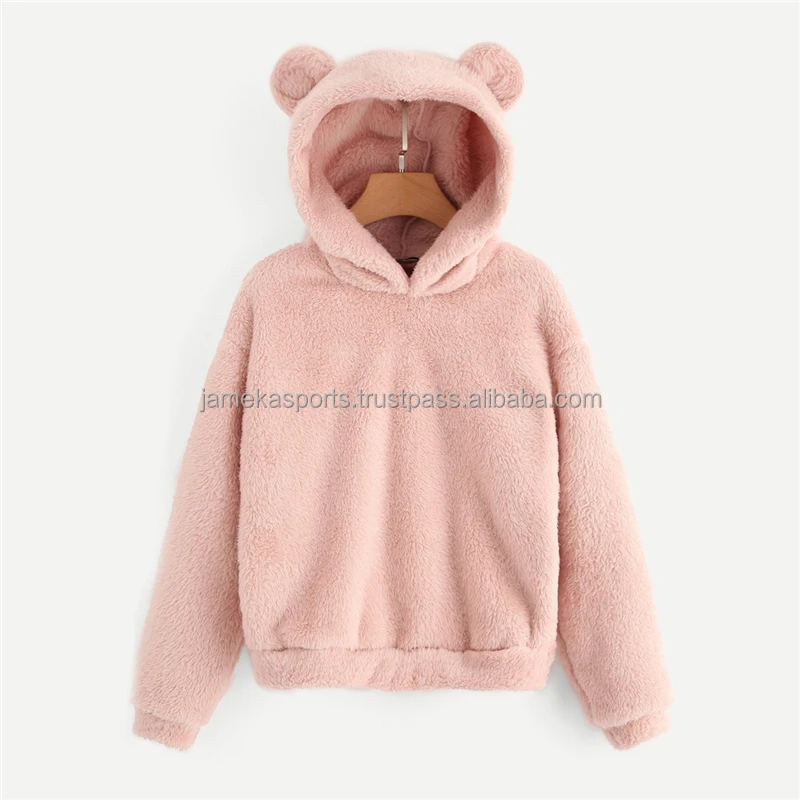 teddy pullover hoodie