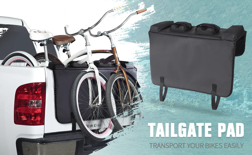 Mictuning Tail Gate Pad Bike 2sets Tailgate Tool Pocket Bicycle