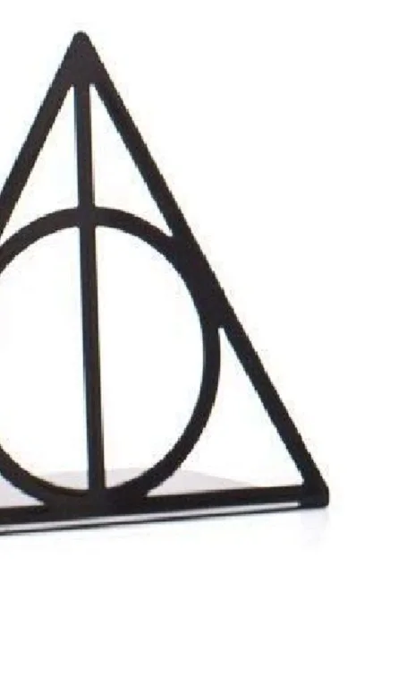 Metal Bookends Deathly Hallows Harry Potter Inspired Book Holders Bookends for Office Home Class Room and Library