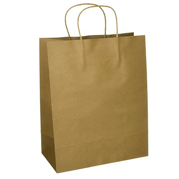 Printable Natural Kraft Paper Bags In Bulks With Twisted Handles India