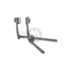 Adult.  Blades 1-3/4in x 2-1/2in  (4.4cm x 6.4cm) wide.