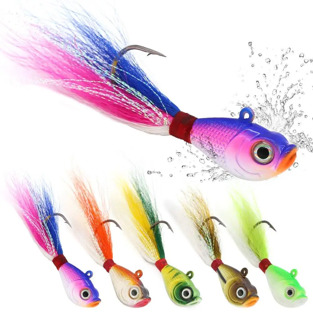 Bucktail Jig Fishing Lures Freshwater Saltwater