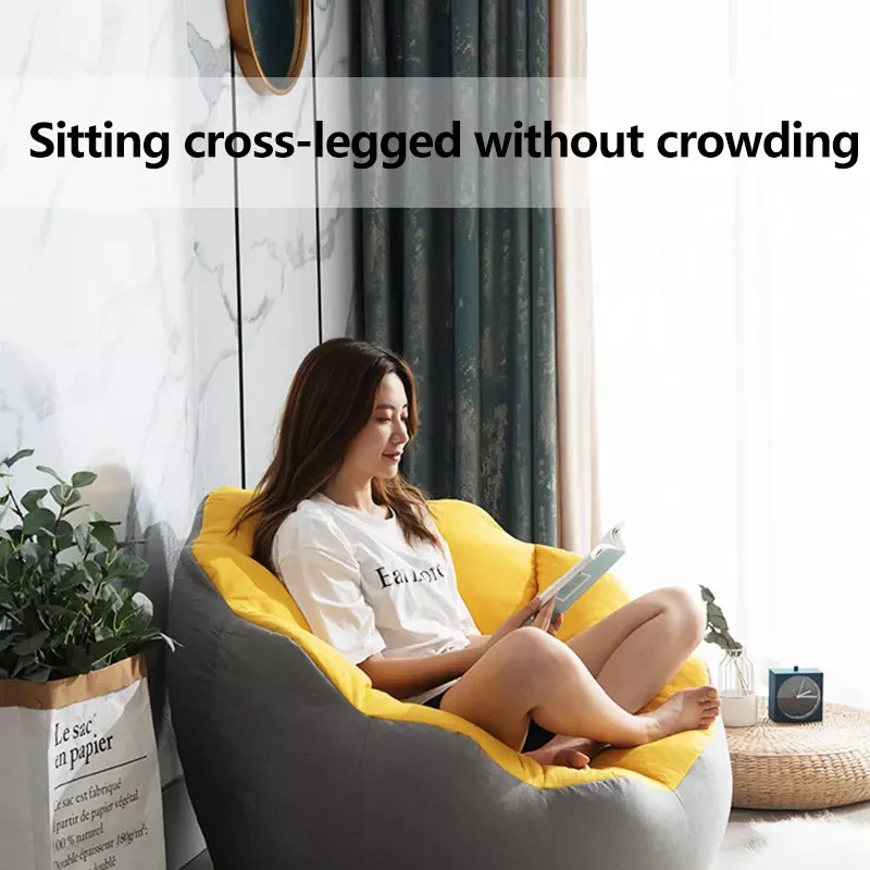 Modern Giant Bean Bag Chair Set Back Support Armchair Lazy Sofa Buy Living Room Sofas,High
