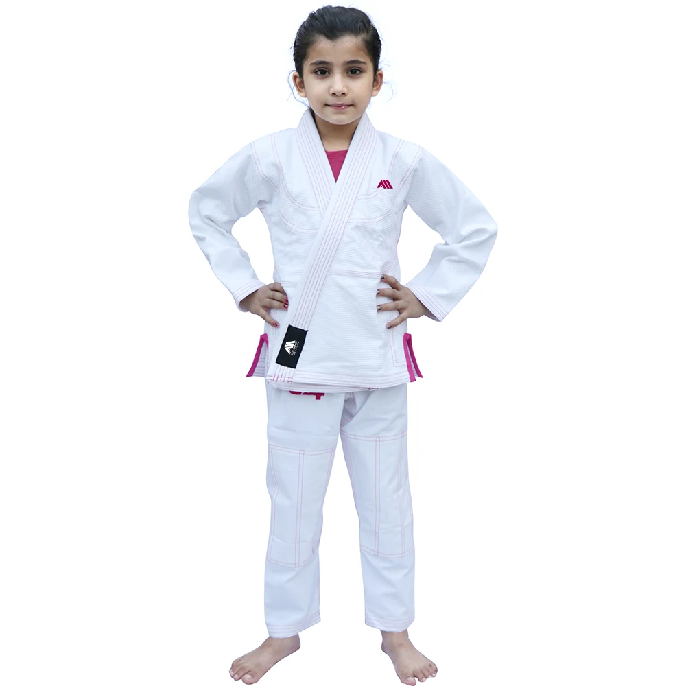 Kids Jiu Jitsu Gi Children BJJ Gi Grappling Kimonos Lightweight White Belt Brazilian Jiu Jitsu 