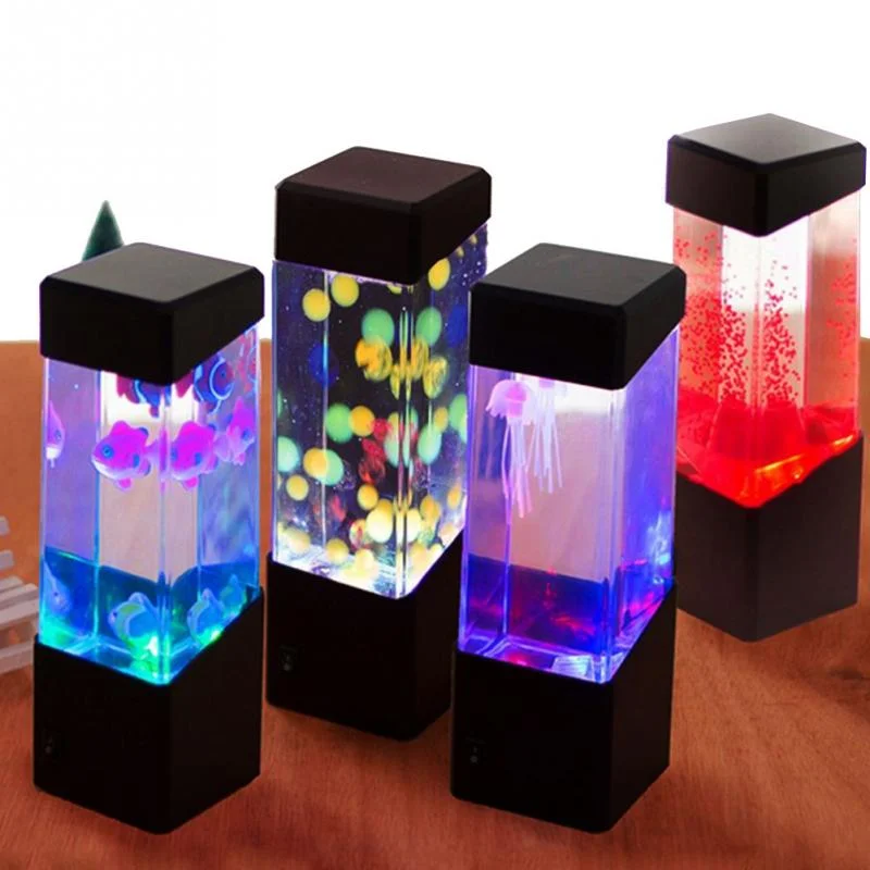 Lampe Méduse YISITONG à Effets Lumineux - 17 Couleurs LED, Télécommande, USB - Déco Ambiance Chambre Ou Bureau
