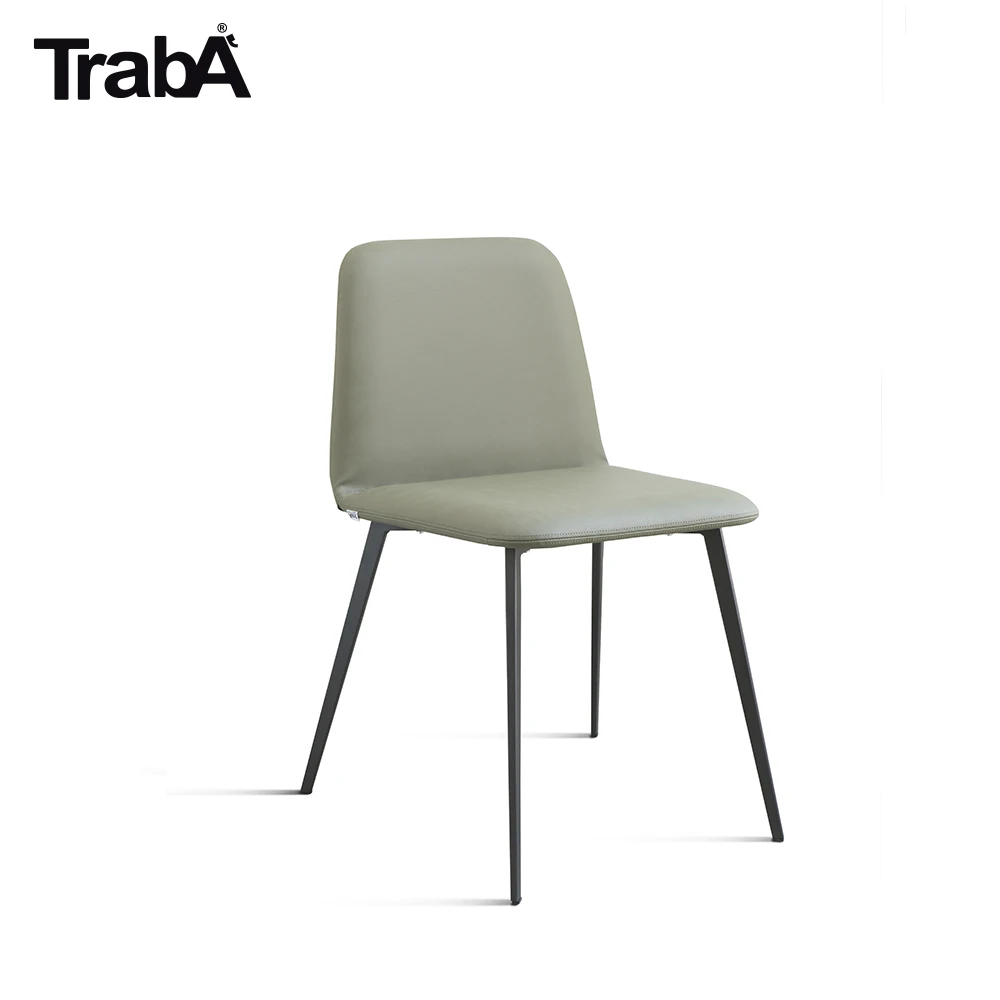 Top Quality Chair metal conic legs, shell fabric leather eco-leather