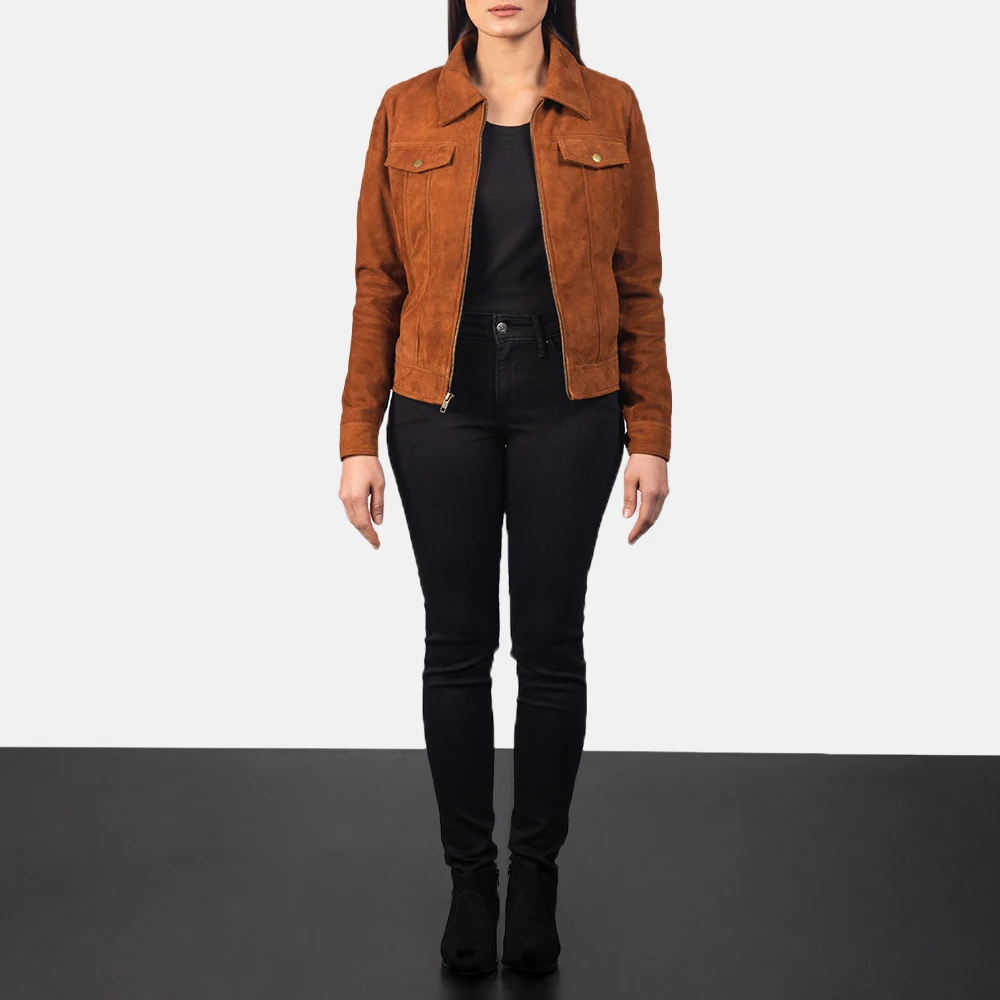 female suede jacket