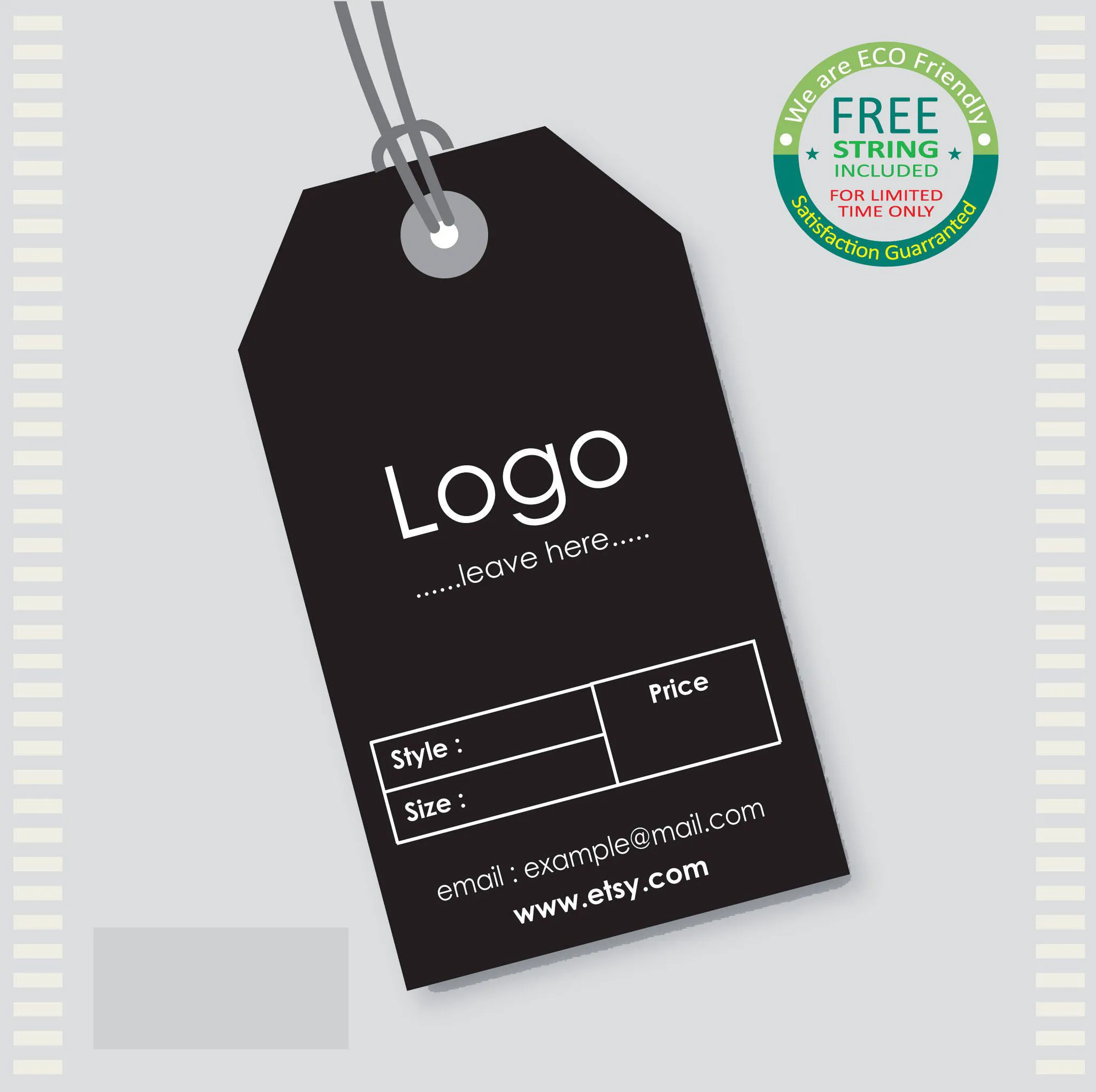 Oem 2020 Factory Custom Logo Cardboard Garment Hang Tag/Custom Brand logo hang Tag