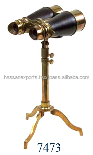 Antique Brass Binocular Maritime Collectible Gift 