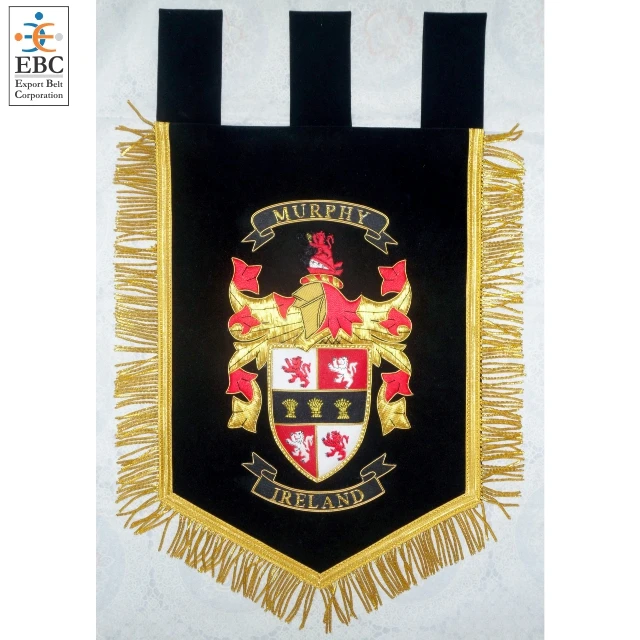 Family Crests,Hand Embroidered Gold / Silver Bullion And Silk Thread ...