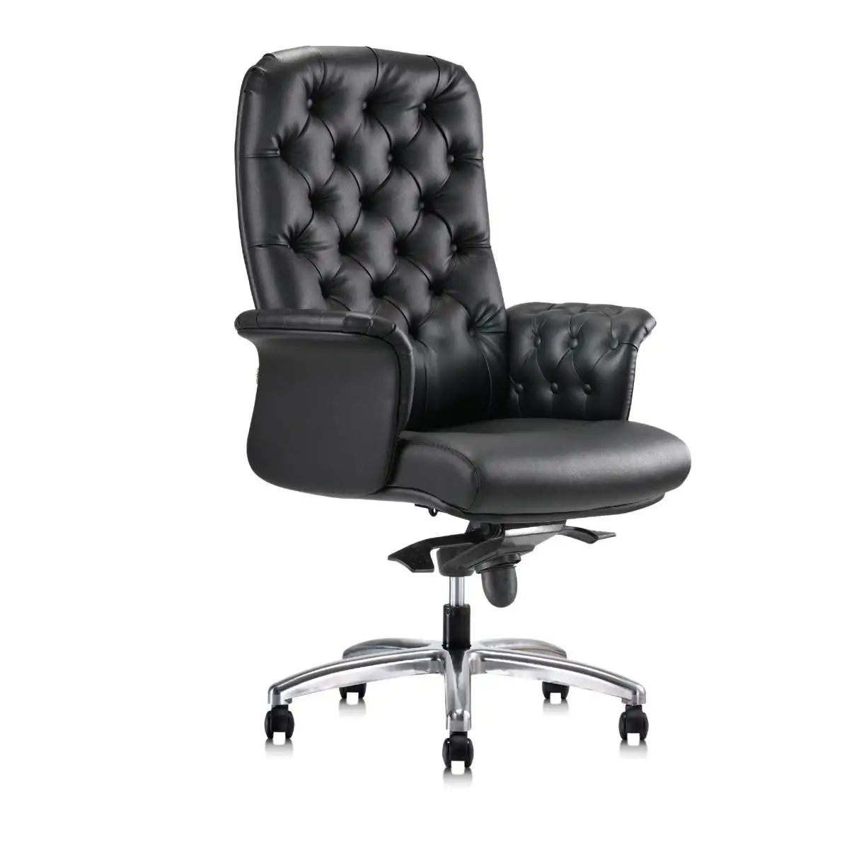 Luxury Classic Office Furniture Till Series Manager Executive High Back Half Genuine Leather Chair Buy Office Chair