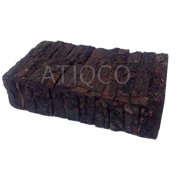 Hot Selling High Quality Smart Wooden Box Natural Bark Mango Wood With Lid Round Shape Lacquered Ethnic Design | Vintage Look