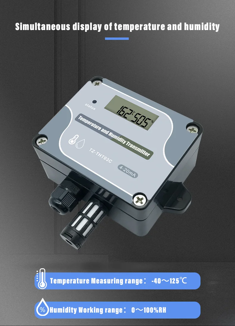 Server Room Temperature Monitoring Temperature Transmitter With Rs485/4 ...