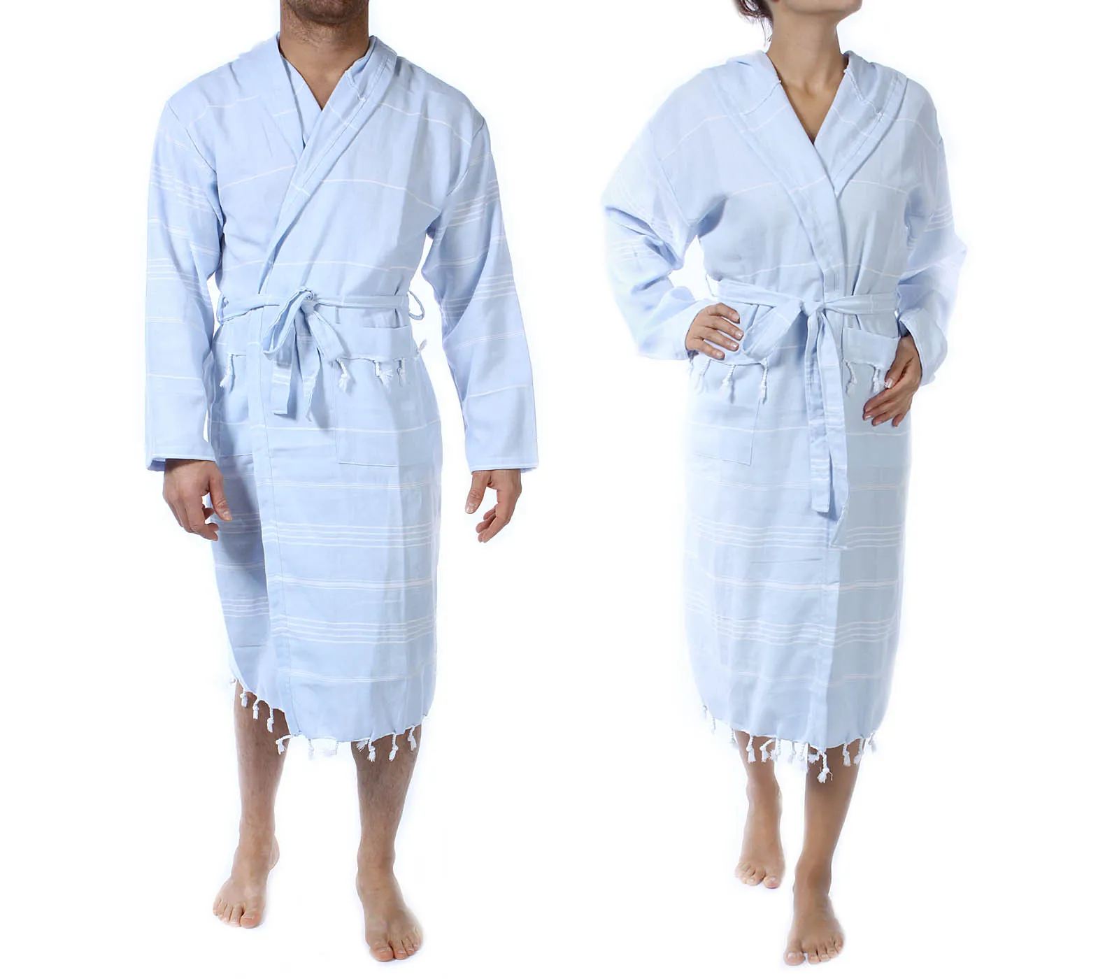 Yarn Dyed Flexible Quickdry Basic Model Bath Beach Hammam Robe