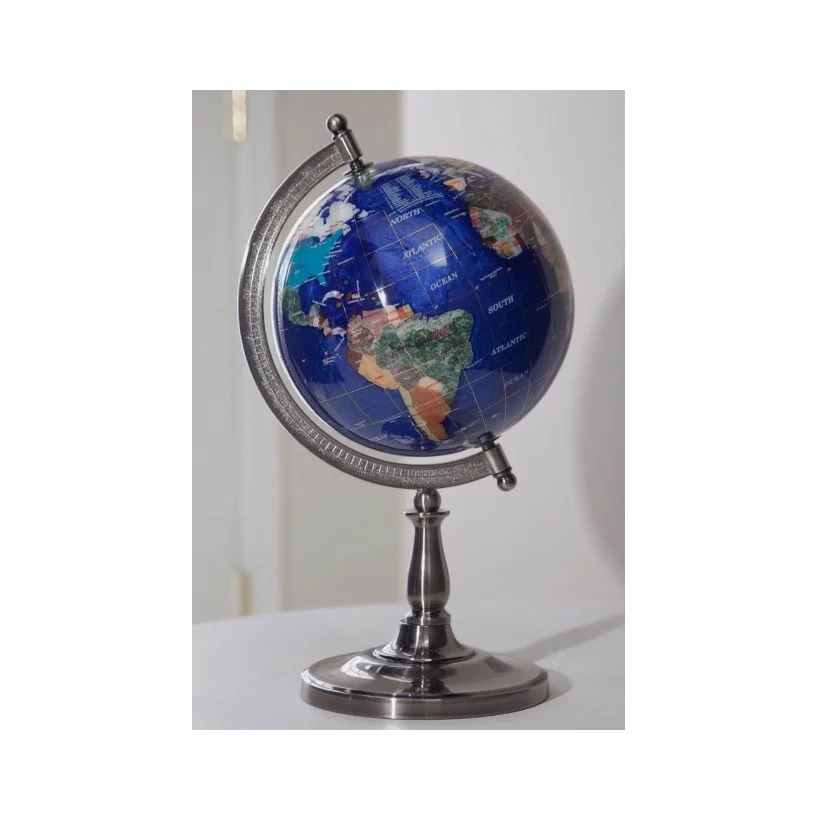 Mô hình quả địa cầu để bàn có đồng hồ Vintage MHVTQDC01