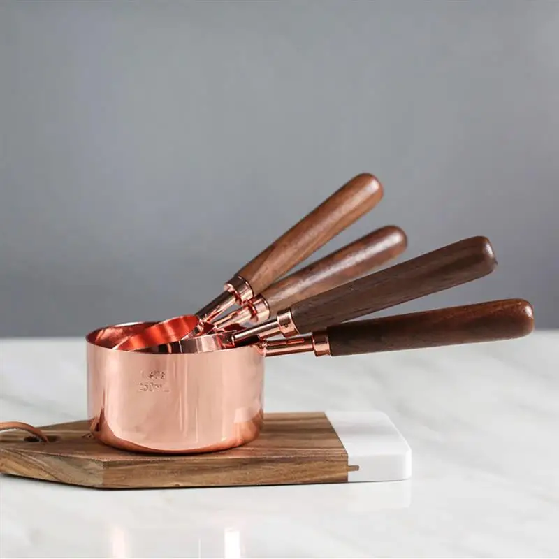 Round Shape Hammered Pure Copper Measuring Cups And Spoons Set Buy