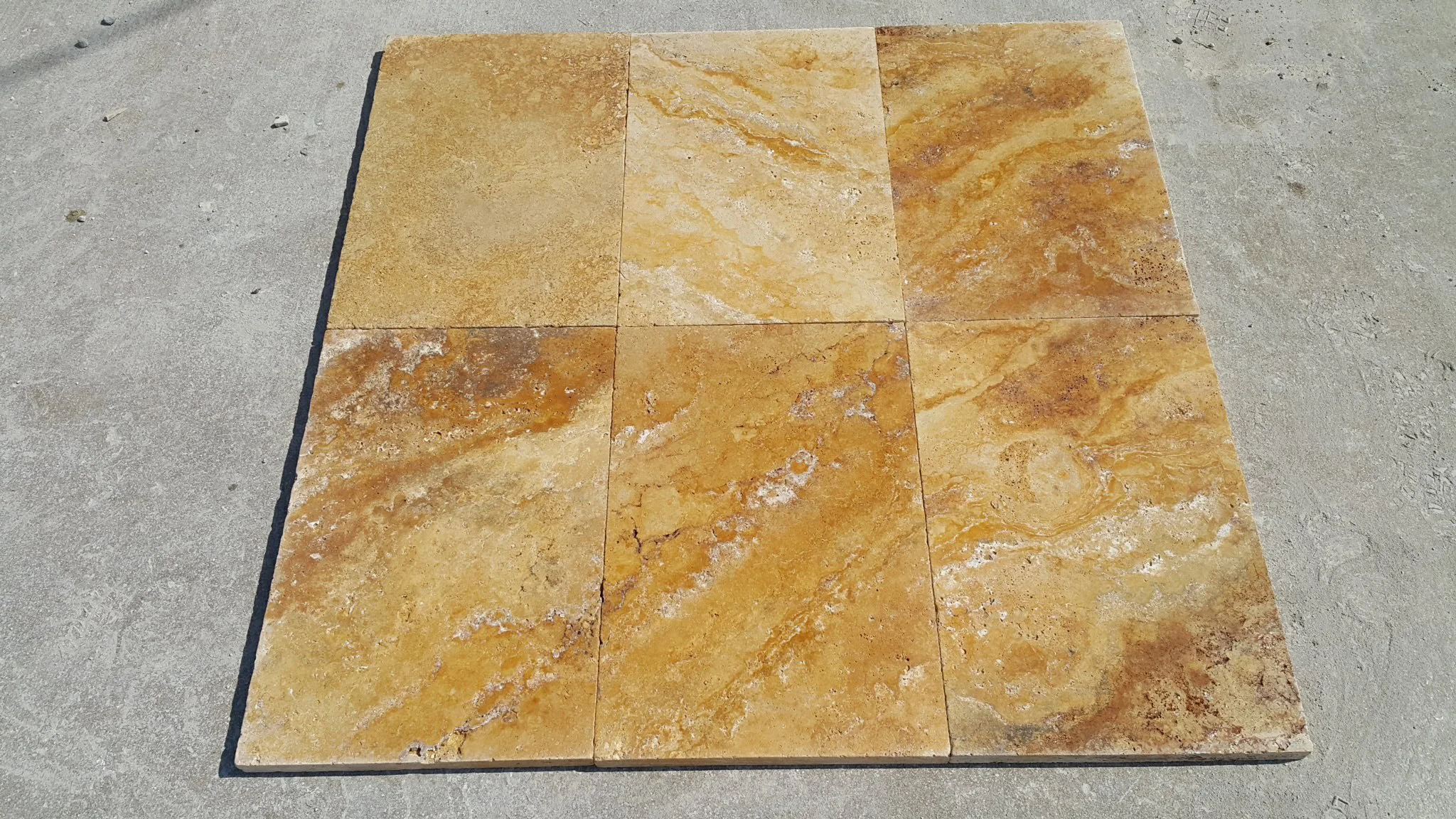 2023 Tuscany Scabas French Versailles Pattern Tumbled Travertine Pavers Tile Made in Turkey Cem-FPT-05 New Arrival Product Stone