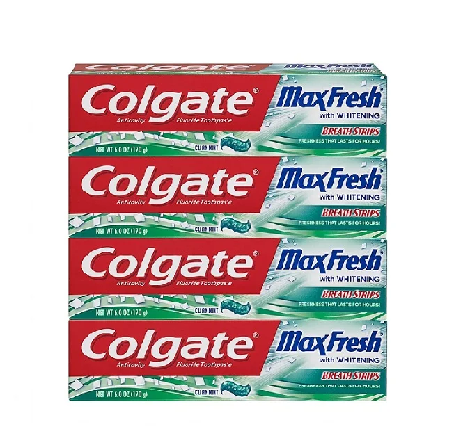 Зубная паста Colgate с фторидом для защиты полости, белая, 6 унций (6 шт. в упаковке)