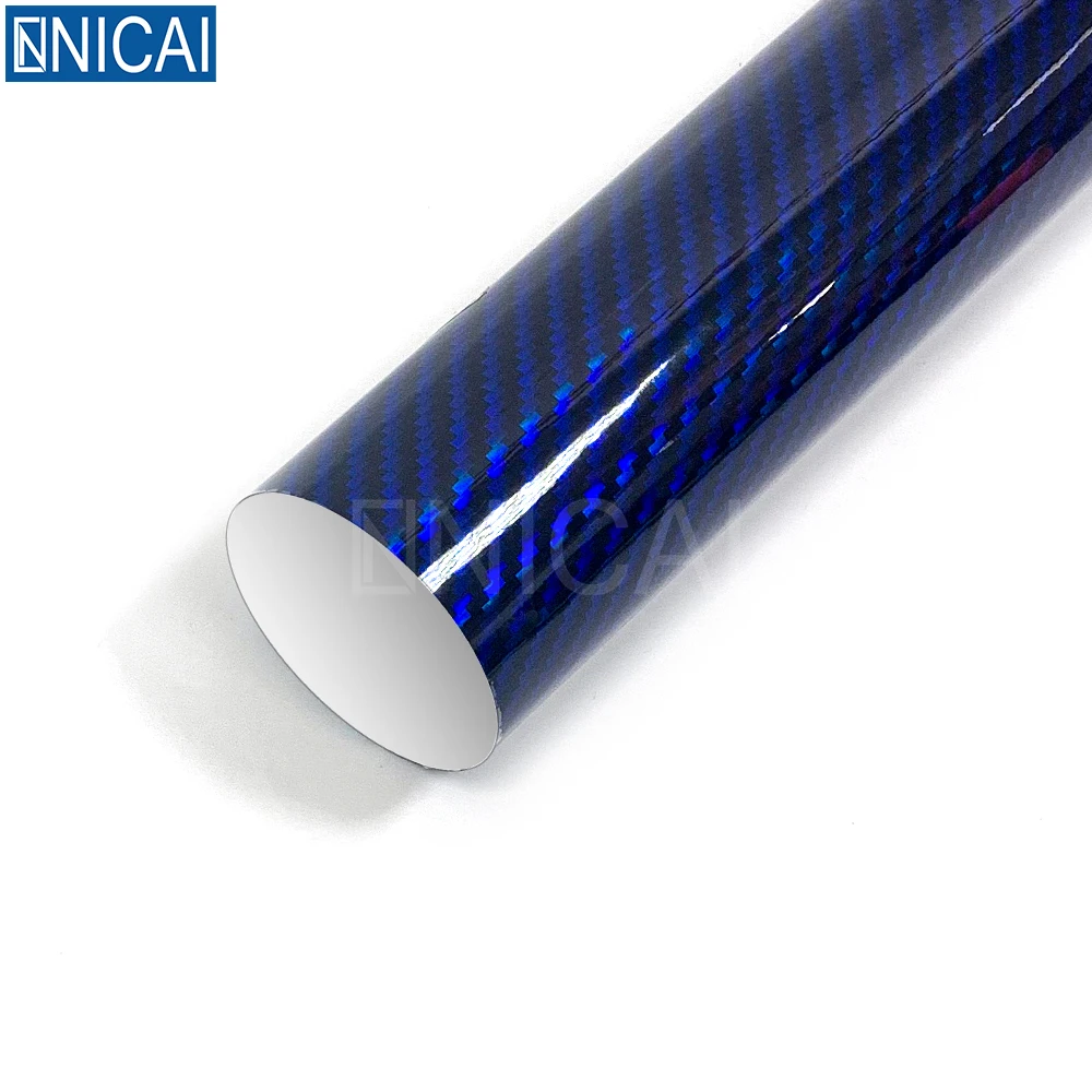 NICAI Car Wrap Vinyl - 2D Rainbow Laser Carbon Fiber Film