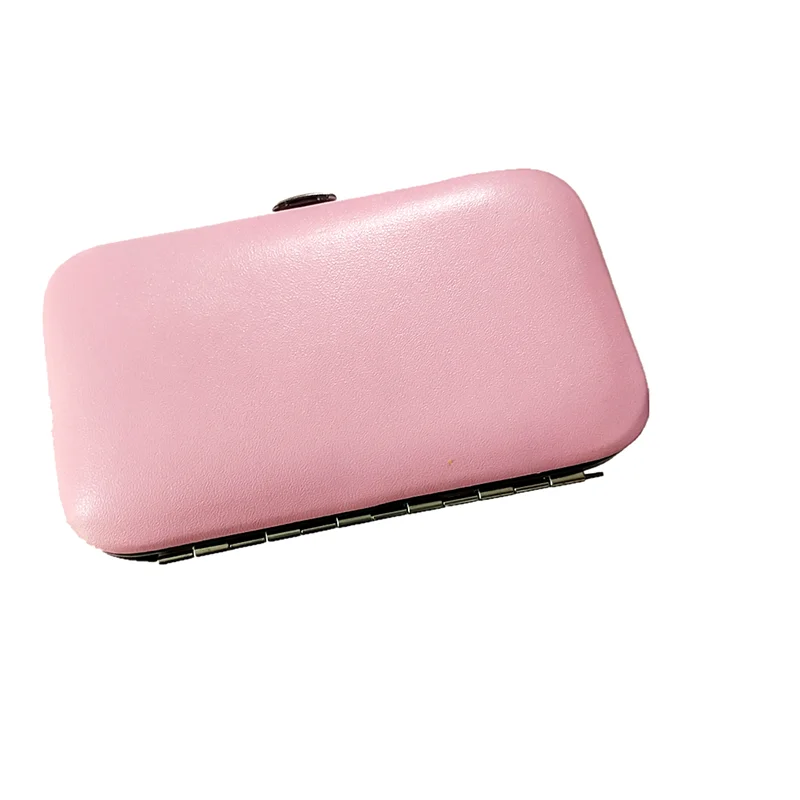 Детский маникюрный набор из нержавеющей стали Маникюр & Педикюр Набор для ухода 7 в 1 ежедневный уход за ногтями инструменты с изображением котенка чехол