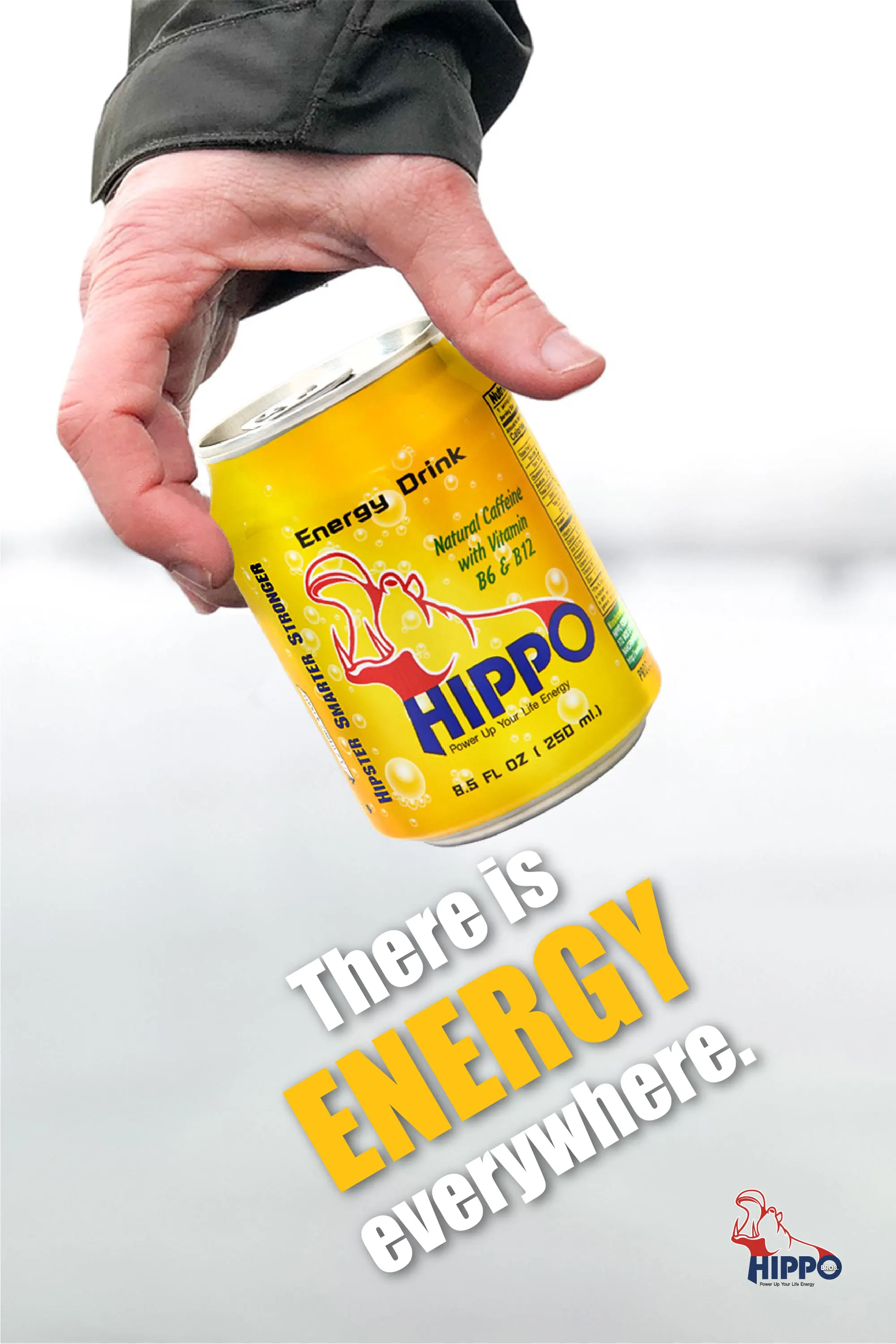 Hippo Premium Energy Drink For Power Up Your Life Energy From Thailand