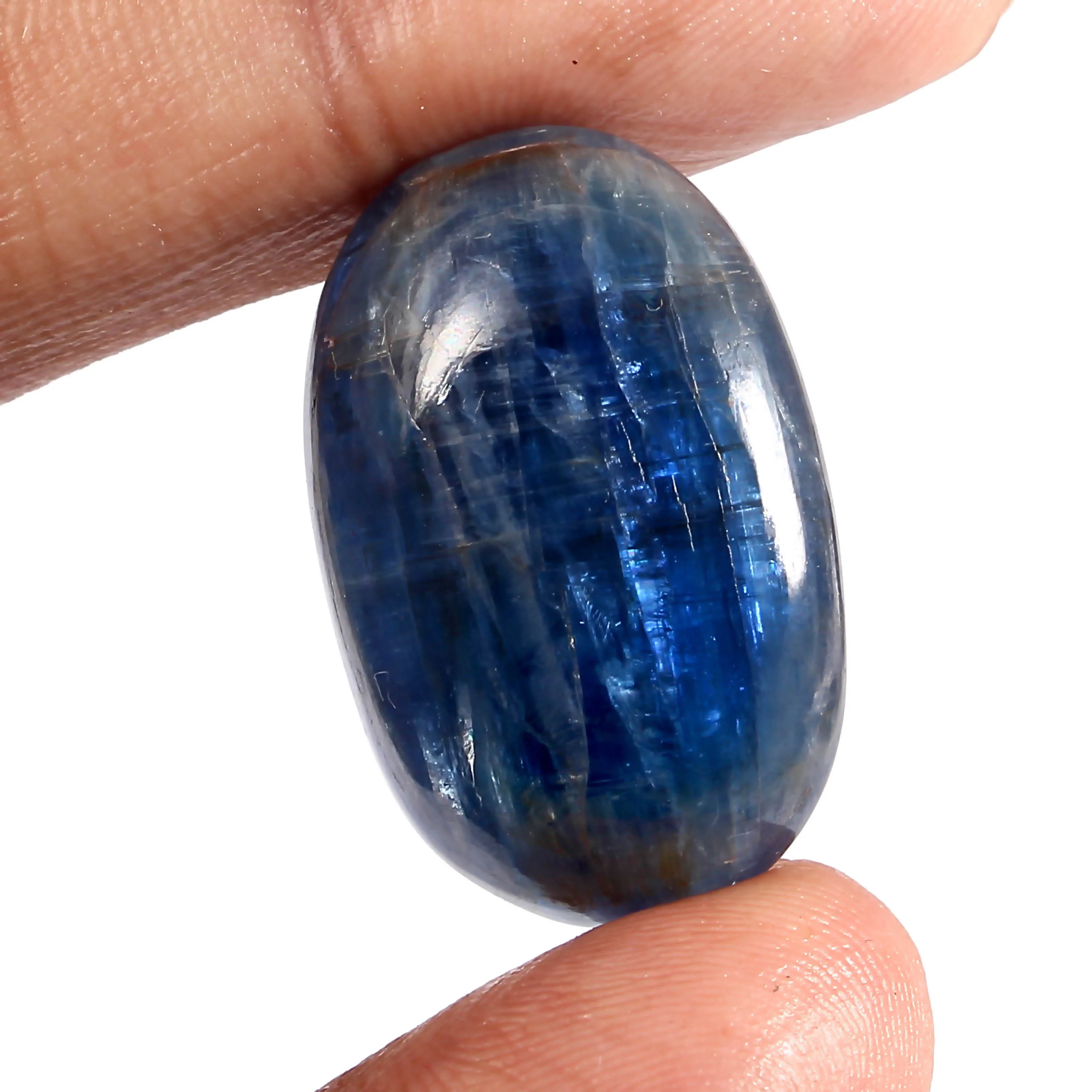 Kyanite Loose Oval Gemstone Cabochon For Jewelry Cabs AAA Quality Polished Kyanite Kyanite Gemstone Cabochon GW#80 Natural Blue Kyanite