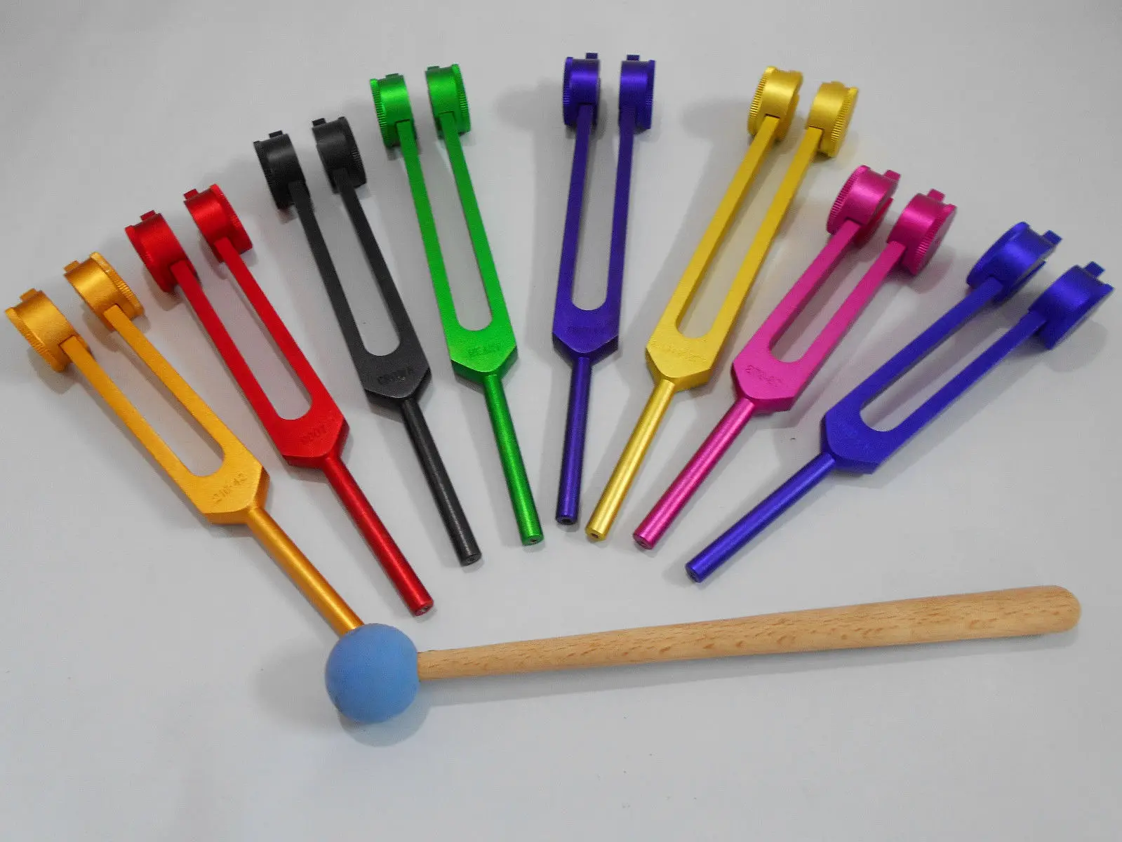 Set Of 8 Tuning Forks With Mallet By Delta Med Surgical Buy Set Of 8