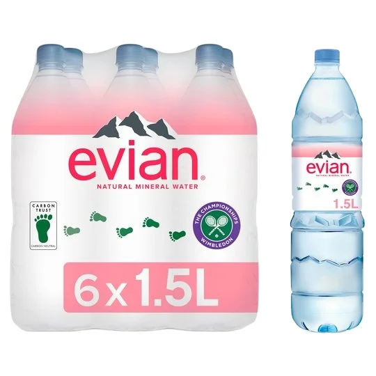 Evian Natural Spring Water (1.5l / 12pk),Prices For Evian Wholesale