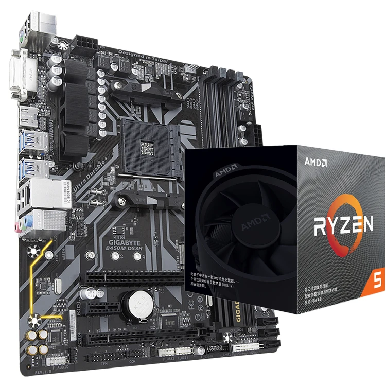 Gigabyte B450m Ds3h Micro Atx Gaming Motherboard With Amd Ryzen 5 3500x 3600 3600x Desktop Processor Buy Gigabyte B450m Ds3h Gaming Motherboard Md Ryzen 5 3500x Ryzen 5 3600 3600x Product On Alibaba Com