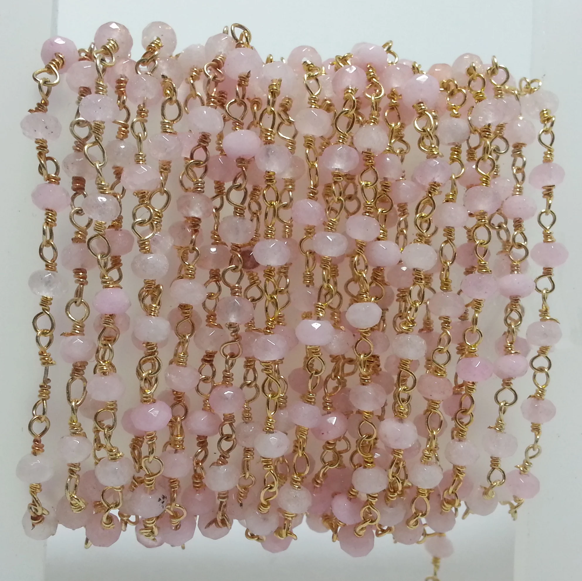 4mm Natural Rose Quartz Gemstone Beaded 