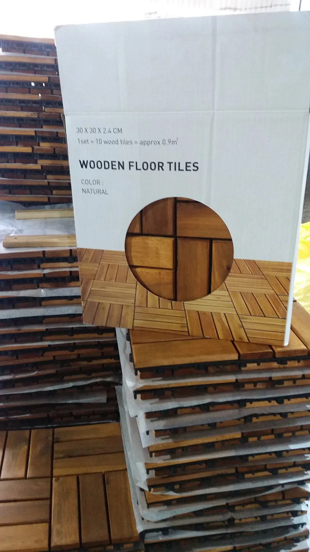 Interlocking Deck Tiles Acacia Wood Patio Tiles For Both Indoor And