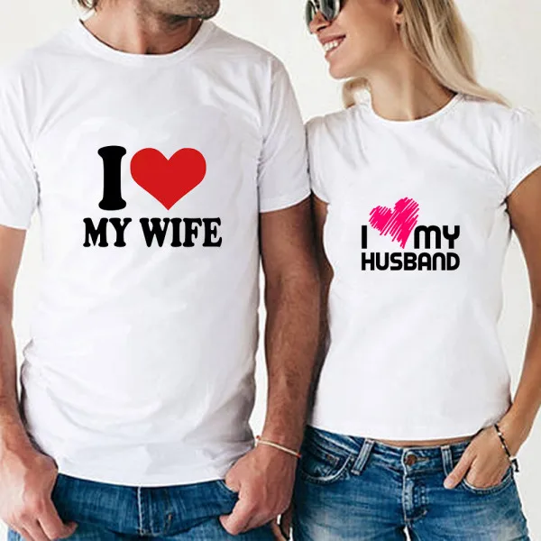 Sublimation Lovely Pattern His and Her Gifts Matching Shirts for Couples