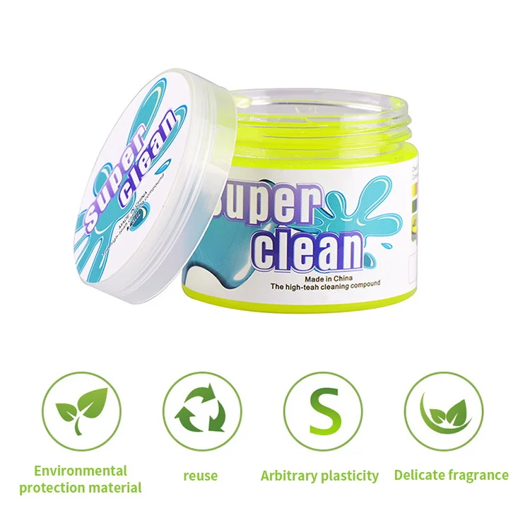 Custom 80g 160g Clean Soft Glue Detailing Magic Super Crystal Mud Earphone and Keyboard Dust Cleaner Car Cleaning Gel