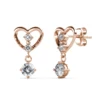 Brass 18k Rose Gold Plated Girl Earrings